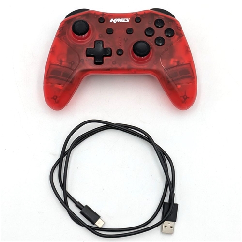 KMD Nintendo Switch Pro Controller - Rød - Nintendo Switch Tilbehør (B Grade) (Genbrug)